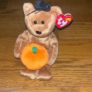 Ty Halloweenie Beanie Baby HOCUS the Halloween Bear (5 Inch) MINT with MINT TAGS
